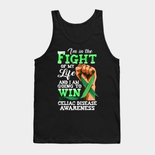 Celiac Disease Awareness Green Ribbon Tank Top